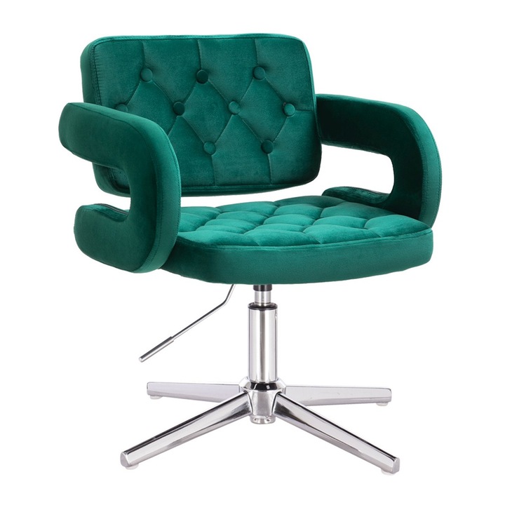 Review Votana HR8403CROSS scaun ergonomic catifea verde greutate maxima 7kg
