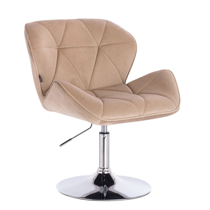 Review Votana Scaun birou HR111N ergonomic catifea latte