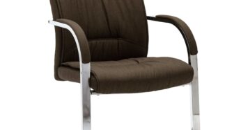 Review vidaXL Scaun birou consola ergonomic maro poliester metal