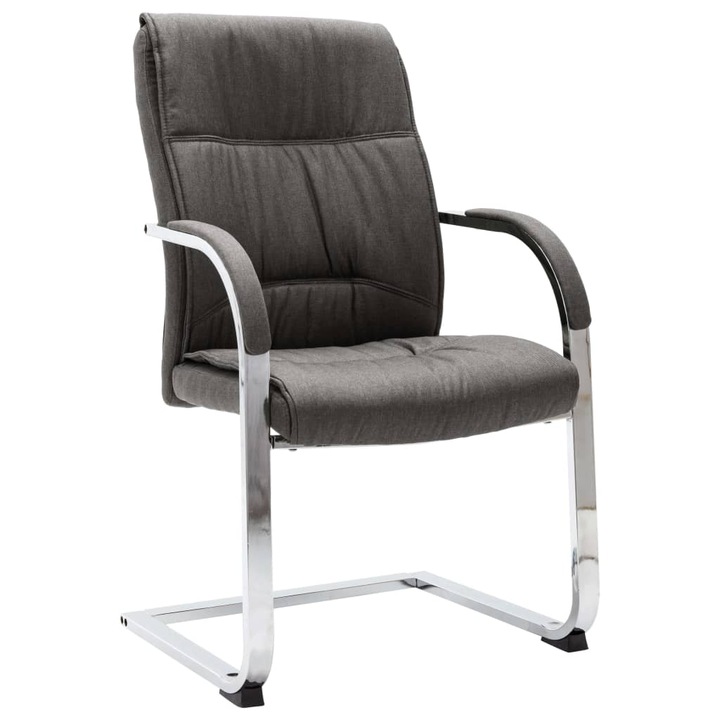 Review vidaXL Scaun birou tip consola gri ergonomic spatar reglabil