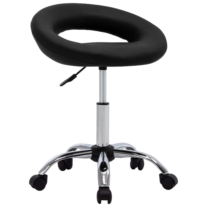 Review vidaXL Scaun de lucru ergonomic negru piele ecologica otel