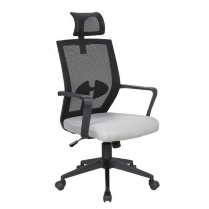 Review Ergonica Scaun directorial OROS tip ergonomic cu brate cu spatar rotatie 360° 120 Kg Mesh neasamblat Negru
