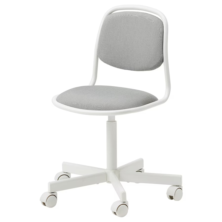 Review OEM Scaun birou copii alb gri ergonomic ajustabil 360°