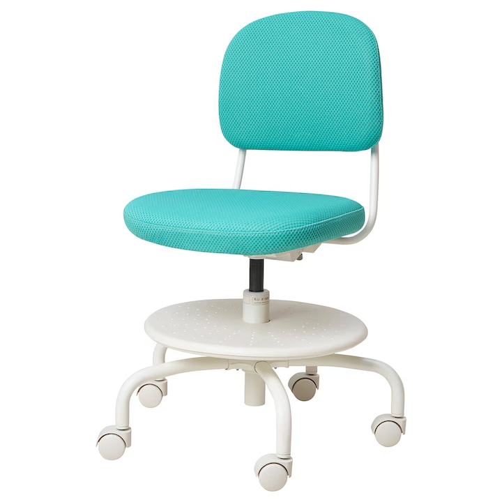 Review OEM Scaun birou rotativ copii ergonomic ajustabil turcoaz