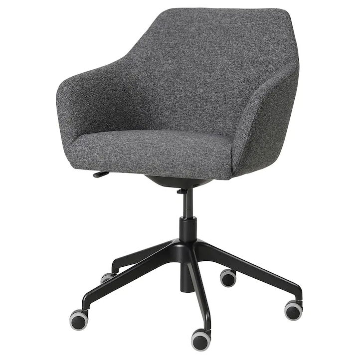 Review OEM Scaun conferinta rotativ ergonomic tapitat ajustabil pe inaltime rotatie 360°