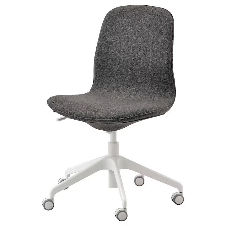 Review OEM Scaun conferinta/birou ergonomic fara brate gri inchis alb