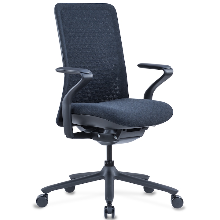 Review QMOBILI Scaun ergonomic POLY spatar mesh textil suport lombar reglabil