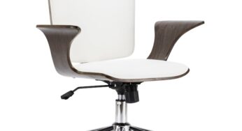 Review Zakito Europe Scaun birou ergonomic piele ecologica alb