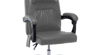 Review Zakito Europe Scaun birou ergonomic piele ecologica masaj reglabil