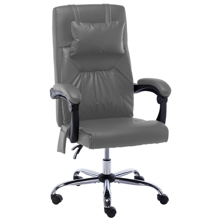 Review Zakito Europe Scaun birou ergonomic piele ecologica masaj reglabil