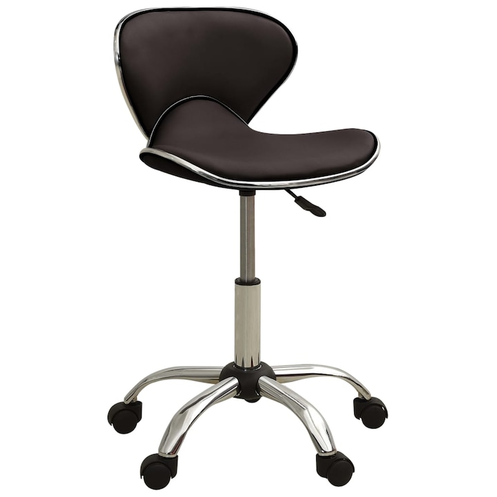 Review vidaXL Scaun birou maro ergonomic rotativ piele ecologica