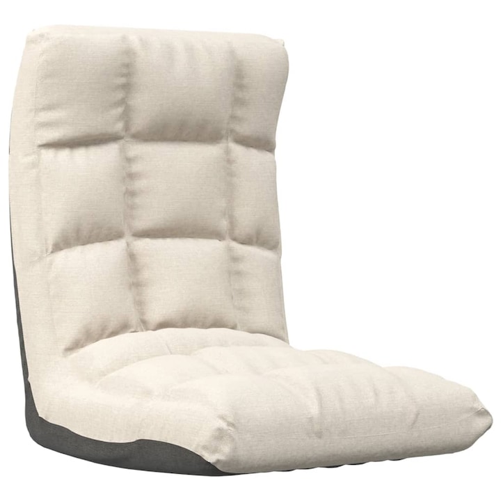 Review vidaXL Scaun de podea Tesatura reglabil 4.1 Kg Crem