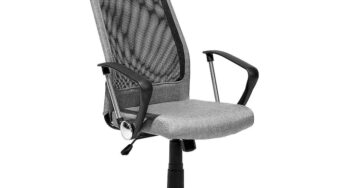 Review Beliani Scaun de birou Pioneer ergonomic gri inchis poliester