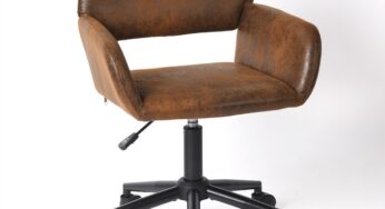 Review FurnitureR Scaun birou Ross ergonomic cu roti pivotante piele ecologica