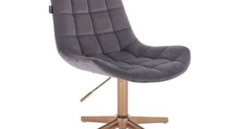 Review Votana HR590CROSS Scaun birou ergonomic catifea grafit ajustabil