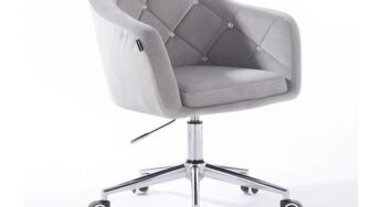 Review Votana HR830CK scaun birou ergonomic spatar ajustabil catifea gri
