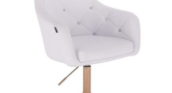 Review Votana HR830CROSS scaun birou ergonomic piele ecologica alb