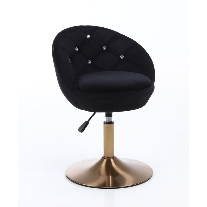 Review Votana HR948N Scaun birou ergonomic catifea negru ajustabil