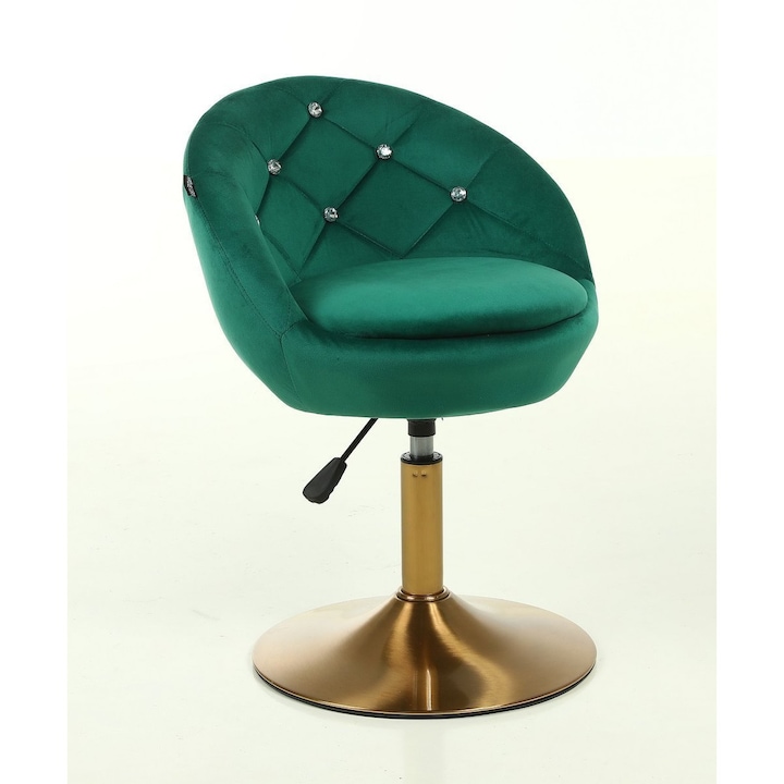 Review Votana HR948N Scaun ergonomic cu spatar ajustabil catifea verde