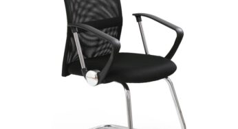 Review Acaju Vire Skid Scaun birou ergonomic stofa mesh negru