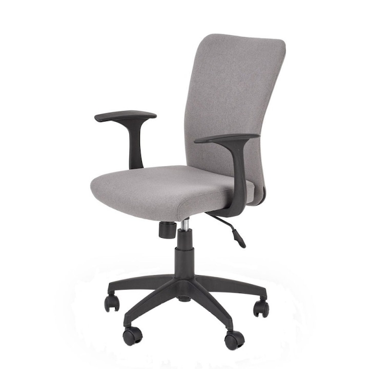 Review Drimus Scaun birou copii HM Nody ergonomic stofa gri ajustabil