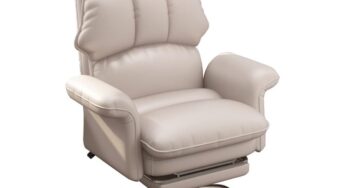 Review BERLYMONT Scaun birou directorial cu suport picioare, ergonomic, piele ecologica