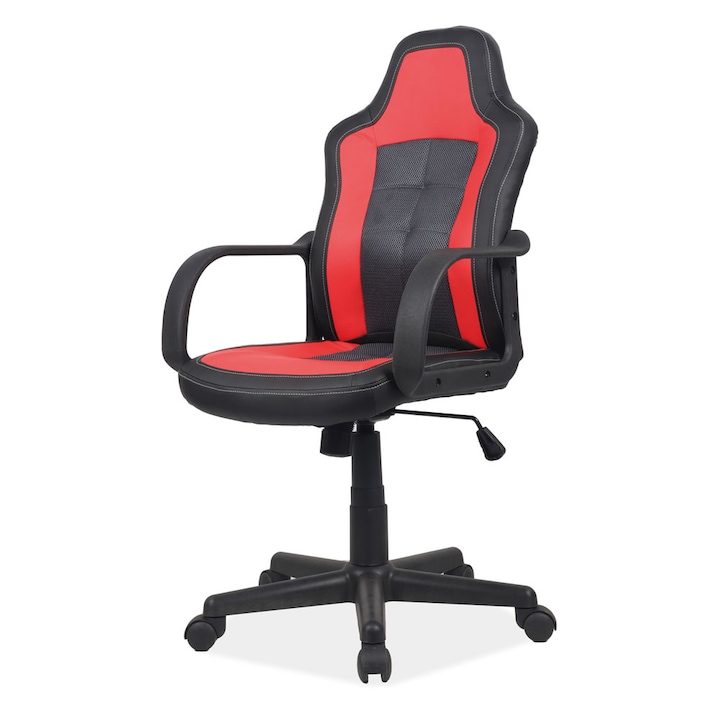 Review Drimus Scaun birou copii SL Cruz ergonomic rotire 360 grade piele ecologica