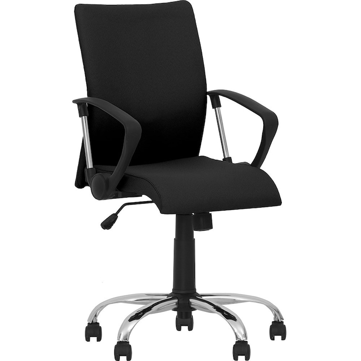 Review Ergonica NEO GTP CHROME Scaun birou ergonomic negru stofa