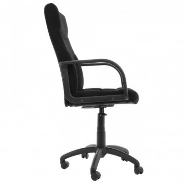 Review Ideal Store Scaun birou directorial Ankara tapiterie stofa neagra ajustabil 120kg