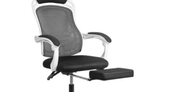 Review Lavplast Scaun pivotant birou ergonomic suport picioare gri
