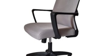 Review Magda Design Scaun ergonomic MD-OC239 mesh gri cu roti, cu brate, poliester, 110 Kg, gri