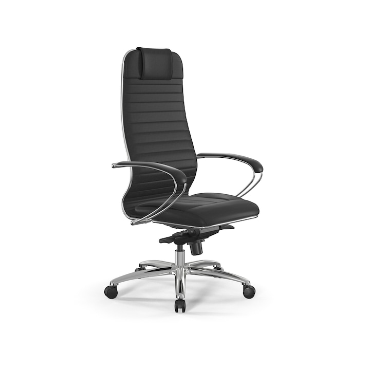 Review Mobplayers Ergofuture Samurai Black Edition Infinity2 ergonomic cu brate spatar inalt piele ecologica Negru