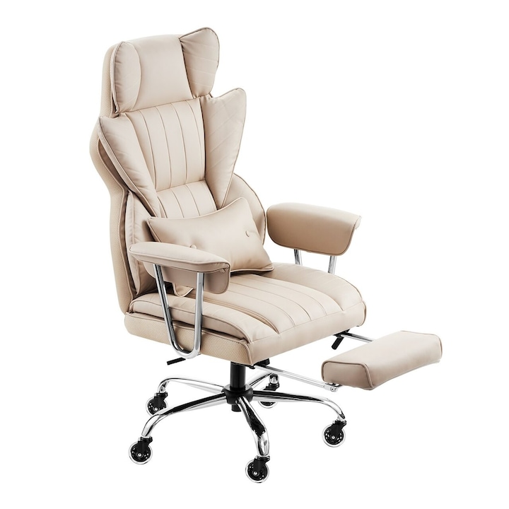 Review OMS Scaun de birou ergonomic cu roti suport lombar reglabil