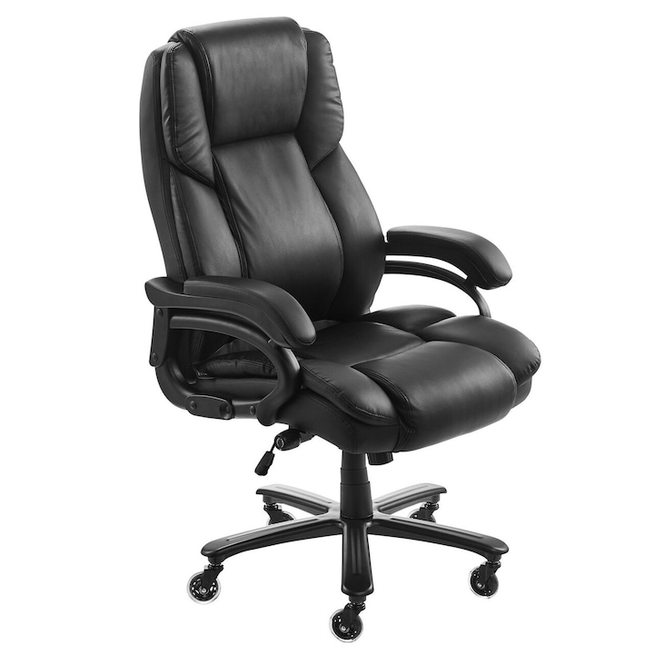 Review OMS Scaun de birou reglabil ergonomic suport lombar roti 360°