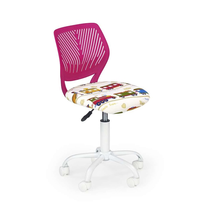Review Retro Boutique Scaun birou Bali roz inaltime reglabila fara brate