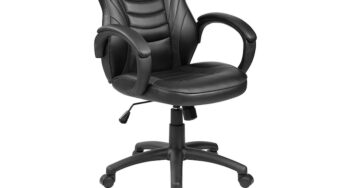 Review Kring Scaun birou Tetris ergonomic,cu brate,cu spatar,rotile pivotante,100 Kg,piele ecologica,neasamblat,negru