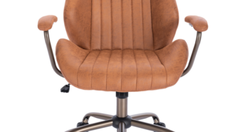 Review Kring Scaun de birou Kring Quito ergonomic,cu brate,cu spatar,ajustabil pe inaltime,130 Kg,piele ecologica,Neasamblat,Maro