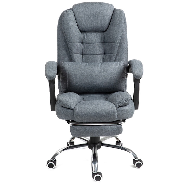 Review Mobplayers Mini Brandon-Max Textil Gri scaun ergonomic cu sezlong