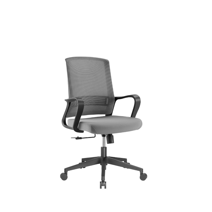 Review No brand Standard Mesh 2 Scaun birou ergonomie reglabil roti 150kg plasa gri