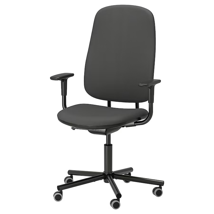 Review OEM Scaun birou profesional rotativ cu brate ergonomic reglabil 110 Kg gri inchis