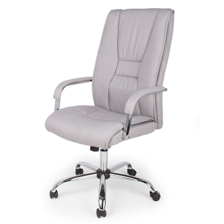 Review Divián-Megafa Kft. Como Scaun birou ergonomic reglabil gri deschis