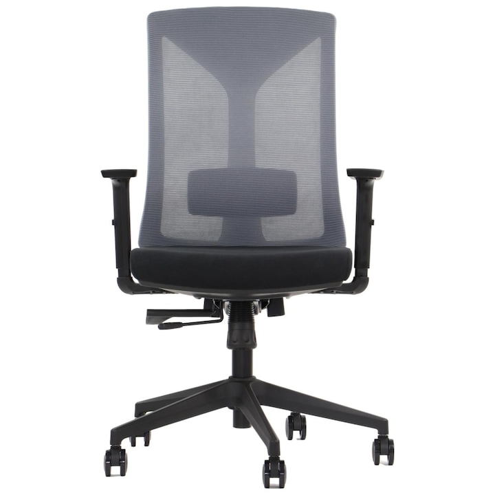 Review STEMA Scaun pivotant ergonomic Stema HAGER suport lombar cotiere reglabile
