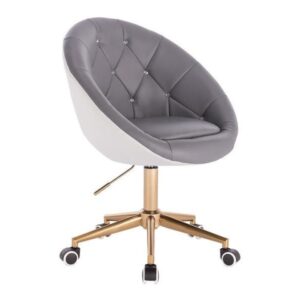 Review Votana HC8516CK Scaun birou ergonomic piele ecologica alb gri