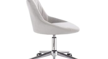 Review Votana HR1054K Scaun birou ergonomic spatar ajustabil 120Kg catifea gri